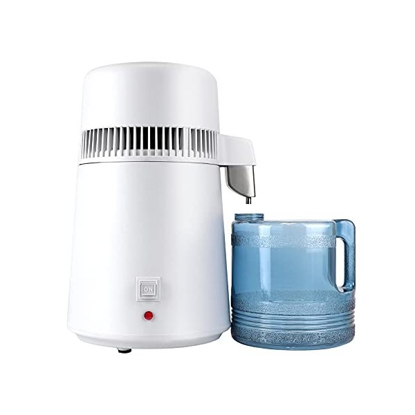 Distillateur d’Eau Professionnel, 750W Purificateur deau avec Bouteille Collecte pour Maisons, Bureaux, Laboratoires, Hôpita