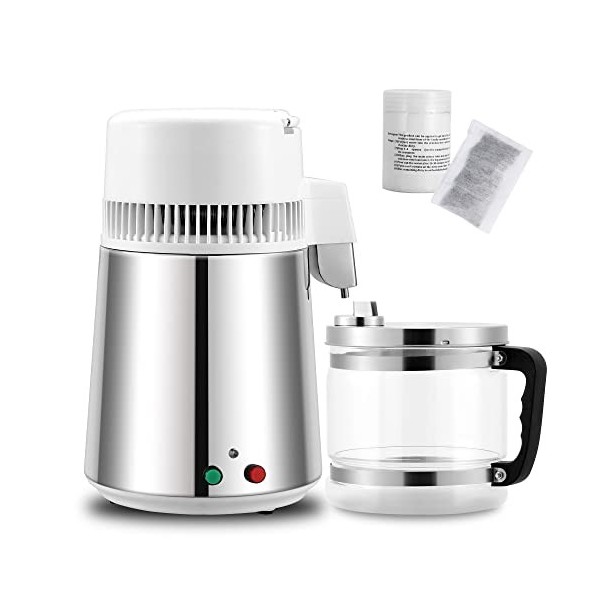 Spolehli Distillateur deau en acier inoxydable - Pour faire soi-même de leau distillée à la maison - Distillateur deau pou