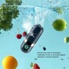 Machine à laver les fruits et légumes, Purificateur alimentaire portable rechargeable en forme de capsule Nettoyeur sans fil 