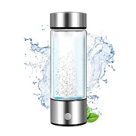 Générateur dhydrogène Riche Loniseur Deau Hydrogène 450ML, Machine Alcaline Dioniseur deau Avec Portable Rechargable, Gén