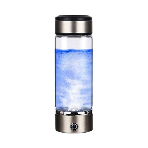 Bouteille deau à hydrogène, générateur deau ionique rechargeable de 420 ml, machine de purification deau pour usage quotid