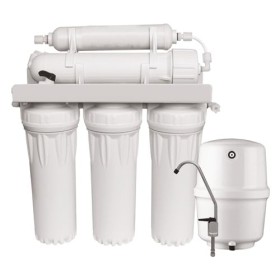 AQUAWATER, 104375, Osmoseur 5 étapes avec réservoir 11L, 4 cartouches filtrantes, robinet froide, purification optimale pour 