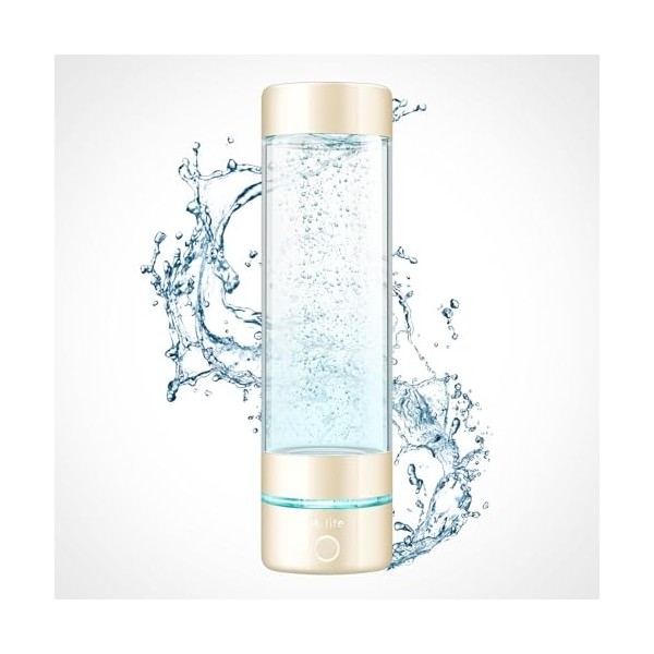H2 Life Générateur dhydrogène, bouteille deau dhydrogène professionnelle sans BPA, double mode, ioniseur deau réutilisabl