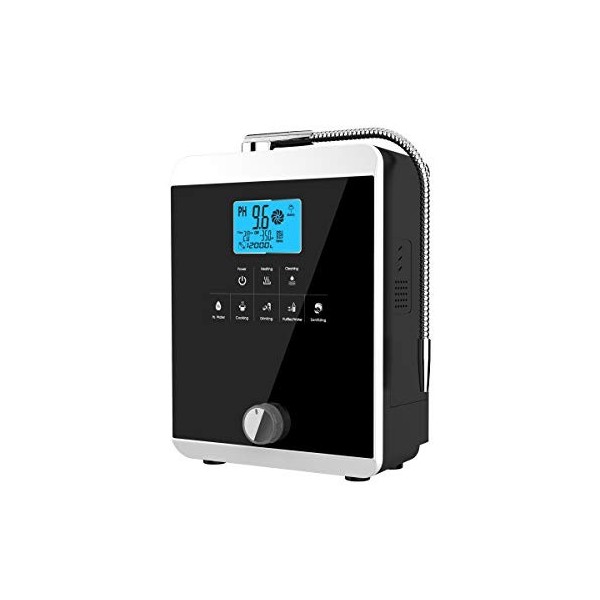 Machine à ioniseur deau et purificateur deau, PH 3-11 acide alcalin, jusquà -800 mV ORP, électrode 11 plaques, soupape de 