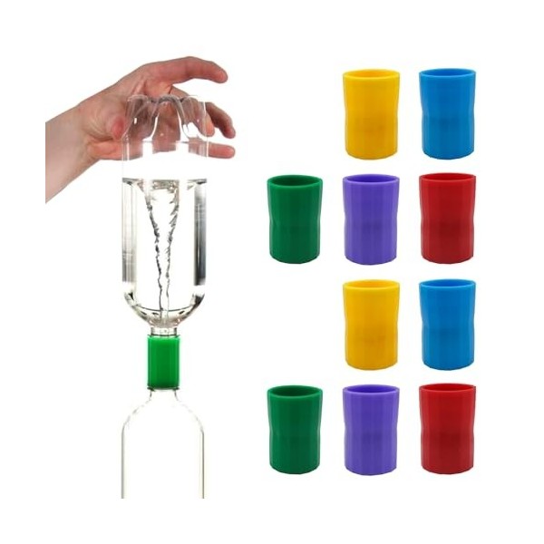 Lot de 10 tourbillons deau hexagonaux - Connecteur de bouteille Vortex - Cadeau de robinet hexagonal - Pour la fabrication d