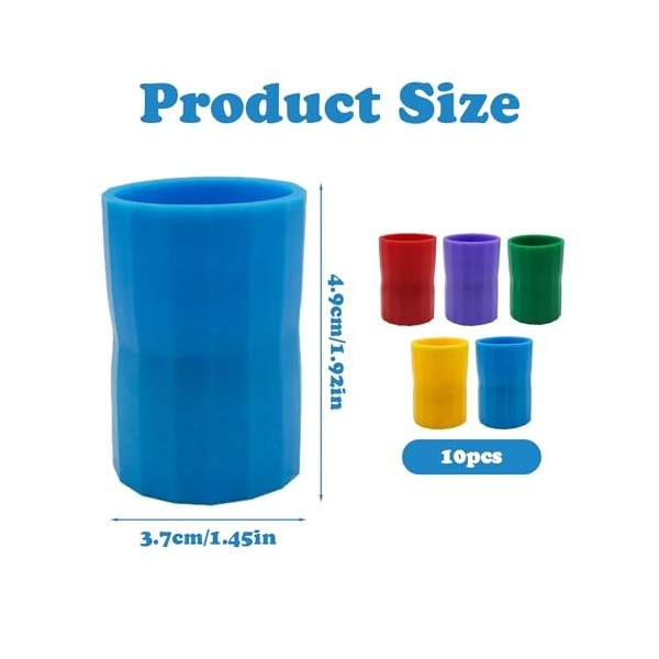 Lot de 10 tourbillons deau hexagonaux - Connecteur de bouteille Vortex - Cadeau de robinet hexagonal - Pour la fabrication d