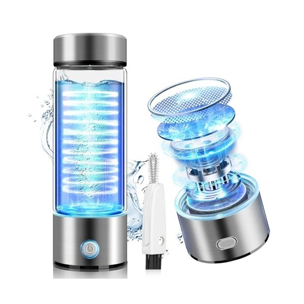 IUHFSIFS Générateur de bouteille deau dhydrogène 3000PPB 【Nouvelle mise à niveau 2024】【Certificat mondial CAS】BBB006