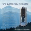 Monderma Big 8.5L - système de filtration deau par gravité avec 2 éléments de purification Black filters et robinet 100% ino