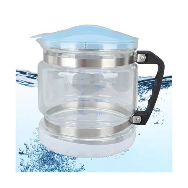 KIMISS Bouteille deau distillée en verre de 4 L – Réservoir deau distillateur multifonction, idéal pour les distillateurs d