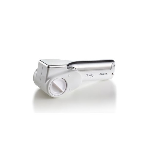 Ariete Gratì Metal 44, Râpe à Fromage Électrique Sans Fil, 2 Rouleaux en Acier Inoxydable Inclus, 1 Kg de Fromage avec Une Re