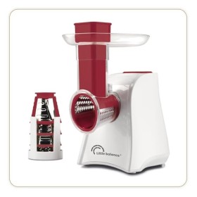 LITTLE BALANCE 8701 Easy Veggie, Découpe légumes électrique 4 en 1, Râper émincer trancher gratter, Large plateau sur goulott