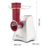 LITTLE BALANCE 8701 Easy Veggie, Découpe légumes électrique 4 en 1, Râper émincer trancher gratter, Large plateau sur goulott