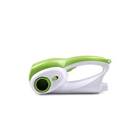 Girmi GT02 Râpe Rechargeable, 12W, 2 Patin à Roulettes INOX, Blanc/Vert