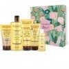 Evoluderm - Coffret Cadeau Bain Femme - Soins Corps & Cheveux au Monoï de Tahiti - 5 Produits - Box Jungle - Idée Cadeau - Co