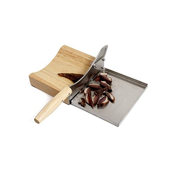 Couteau Ultra Tec pour biltong, à bouts arrondis et avec plateau en Inox magnétique