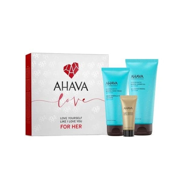 Ensemble Cadeau AHAVA Spa Essentials Pour Elle - Offrez-vous une Expérience Luxueuse et Riche en Minéraux