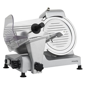 H.Koenig Trancheuse électrique à jambon, viande, saucisson, charcuterie MSX250, professionnelle, précise, épaisseur de la cou