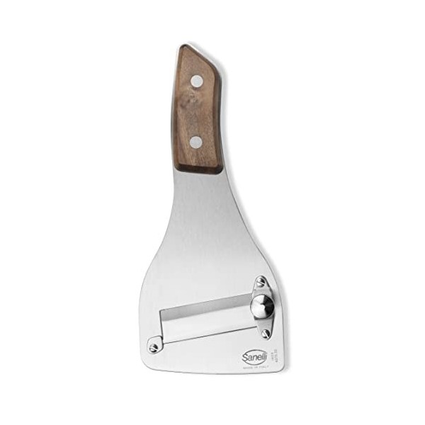 Sanelli, Coupe-tondeuse SAN-SLICE, tranche truffe professionnelle manche bois avec régulateur de coupe. Finition satinée. Lam