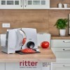 ritter nova 1 Duo Plus, trancheuse électrique universelle en métal avec moteur ECO, fabriqué en Allemagne