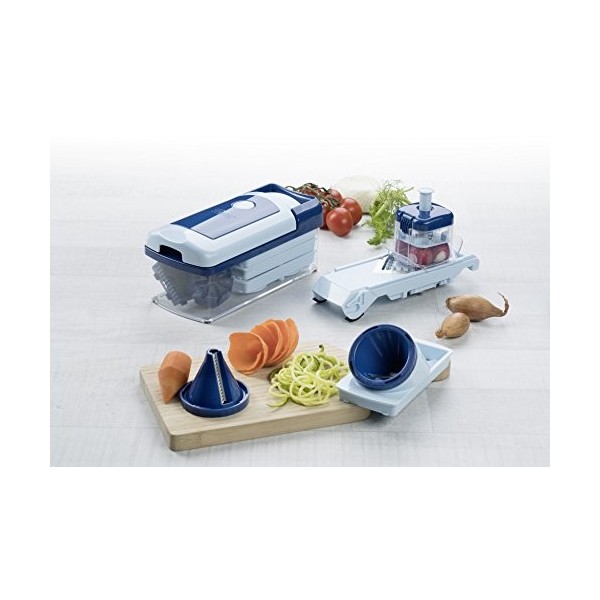 Genius Nicer Dicer Fusion Smart Julietti | Mandoline 23 en 1 Multifunction Professionelle | Trancheuse | couper- / râpé- / ép