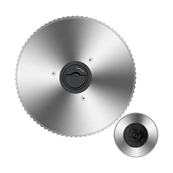 Trancheuse à viande lame dentelée TOKASS 7,5 en acier inoxydable, trancheuse alimentaire lame dentelée uniquement pour tran