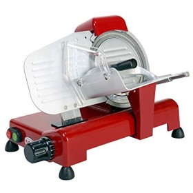 RGV Special Edition 20 Trancheuse à charcuterie, fabriquée en Italie, lame Ø 200 mm, aluminium, rouge