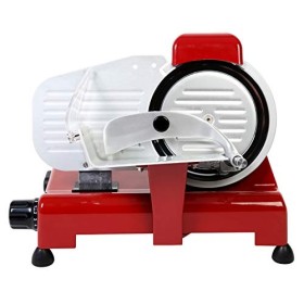RGV Special Edition 20 Trancheuse à charcuterie, fabriquée en Italie, lame Ø 200 mm, aluminium, rouge