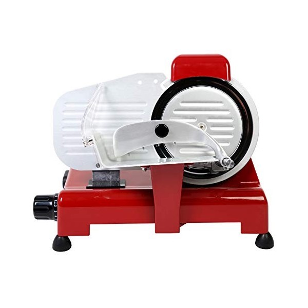 RGV Special Edition 20 Trancheuse à charcuterie, fabriquée en Italie, lame Ø 200 mm, aluminium, rouge