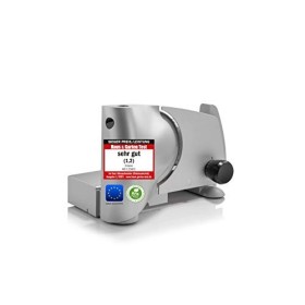 Emerio MS-125001 Trancheuse universelle en acier inoxydable fabriquée en Allemagne, réglable de 0 à 15 mm, sans BPA, boîtier 
