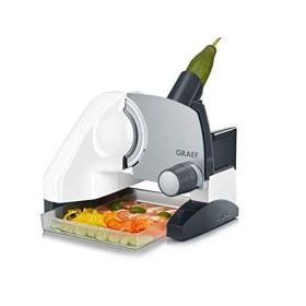 GRAEF Trancheuse S50001 avec boîte de rangement et embout MiniSlice Blanc