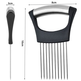 Support Doignon, Porte-oignons Acier, Oignon Support Trancher, Support Trancheuse Doignon pour Assistant Trancheuse Aliment