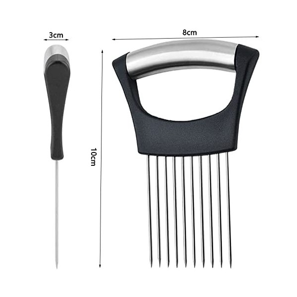 Support Doignon, Porte-oignons Acier, Oignon Support Trancher, Support Trancheuse Doignon pour Assistant Trancheuse Aliment