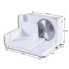 SuperHandy Trancheuse 17cm Portable Professionnel et Pliable électrique AC 230V 50Hz 120 Watt pour: viandes, Deli et fromages