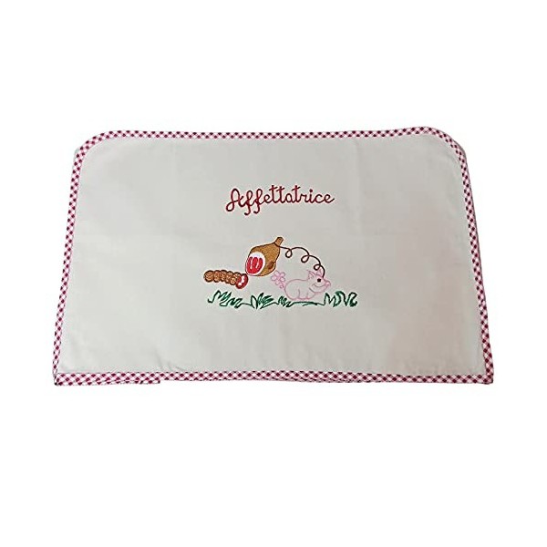 Trama Toscana - Housse pour trancheuse, grand modèle rouge