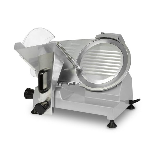 VERTES Trancheuse électrique, Trancheuse saucisson avec 150W, couteau avec 250mm de diam., épaisseur de coupe 0 à 12mm, Tranc