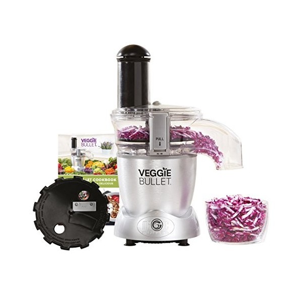 NutriBullet Veggie Bullet Déchiqueteuse électrique et trancheuse 500 W Argenté