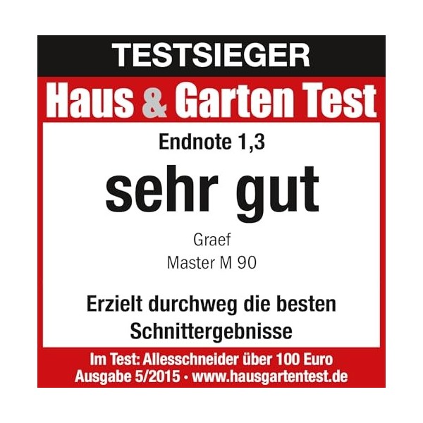 GRAEF Trancheuse Master M9 Acier