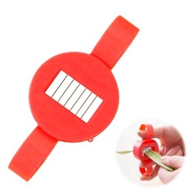 1 trancheuse de haricots en plastique solide - Facile à nettoyer - Pour couper rapidement les haricots rouge 