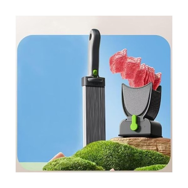 Trancheuse à viande fraîche, épaisseur réglable 2 ou 4 mm, 17 en 1 en acier inoxydable, trancheuse manuelle pour viande fraîc