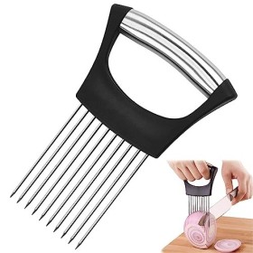 ZLONGYAN Porte-oignons en acier inoxydable, un support à oignons pour trancher les fruits, légumes, viandes, etc., un petit c