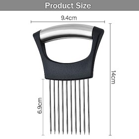 ZLONGYAN Porte-oignons en acier inoxydable, un support à oignons pour trancher les fruits, légumes, viandes, etc., un petit c