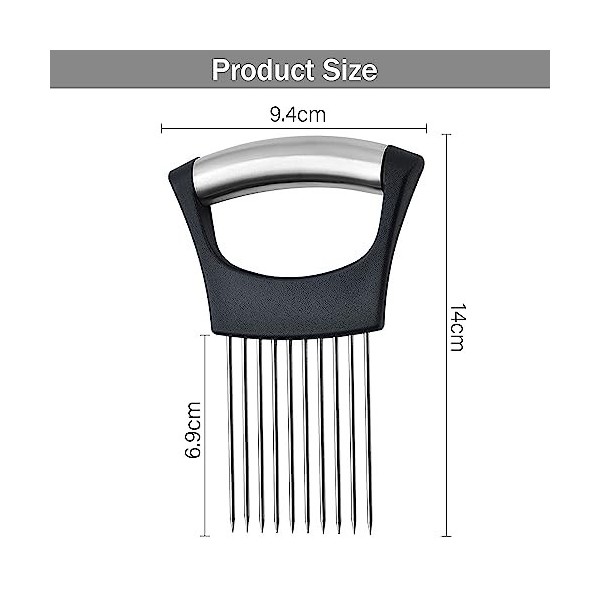 ZLONGYAN Porte-oignons en acier inoxydable, un support à oignons pour trancher les fruits, légumes, viandes, etc., un petit c