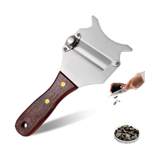 Coupe Truffe,XURJUMI Trancheur de Truffes, Truffe Coupe-Fromage, rape a truffe,Rasoir à Truffe, Rasoir à Truffe Trancheuse à 