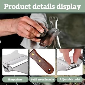 Coupe Truffe,XURJUMI Trancheur de Truffes, Truffe Coupe-Fromage, rape a truffe,Rasoir à Truffe, Rasoir à Truffe Trancheuse à 