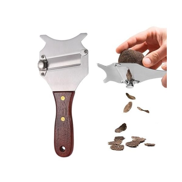 UYVPAER Coupe Truffe,Trancheur De Truffes, Truffe Coupe-Fromage, Rape A Truffe, Rasoir À Truffe Trancheuse À Fromage À Truffe