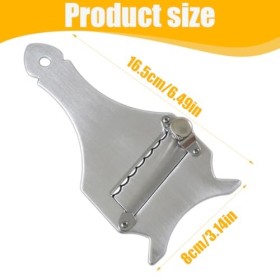 SGERUFZ Trancheur de Truffes, Rasoir à Truffe, Réglable, Eminceur en Inox, avec Trou Suspendu, pour Chocolat, Râpeuse, Coupe,