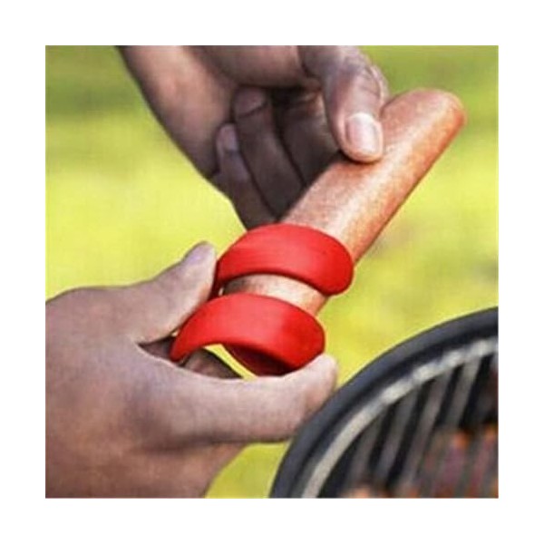Lot de 2 coupe-saucisses en spirale pour hot-dogs - Coupe-saucisses manuel fantaisie - Pour barbecue et hot dogs - Gadget aux