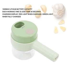 Trancheuse à légumes sans fil, coupe-légumes électrique 1200 tr/min tranche uniforme et coupe à disque pour cuisine