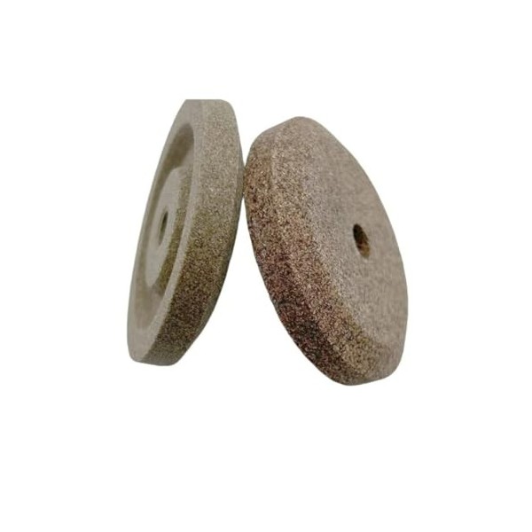 Paire démerigles n° 2 - grain fin et grain grossier - aiguiseur aiguiseur lame trancheuse compatible avec RGV, FAC, MISTRO