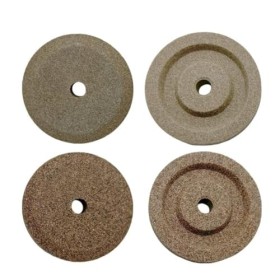 Paire démerigles n° 2 - grain fin et grain grossier - aiguiseur aiguiseur lame trancheuse compatible avec RGV, FAC, MISTRO